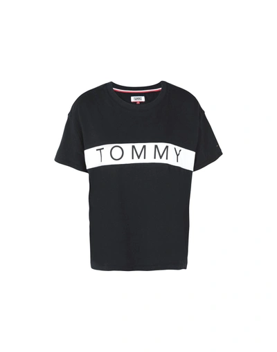 Shop Tommy Jeans T-shirts In Black
