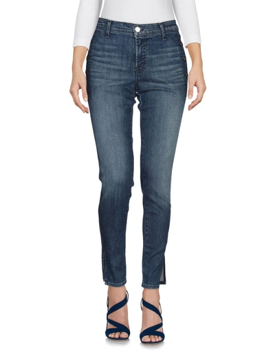 Shop J Brand Woman Jeans Blue Size 32 Cotton, Polyurethane