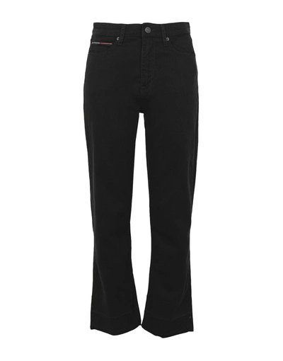 Shop Tommy Jeans Denim Pants In Black