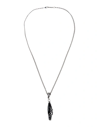 Shop Manuel Bozzi Necklaces In Black
