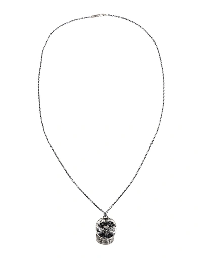 Shop Manuel Bozzi Necklaces In Silver