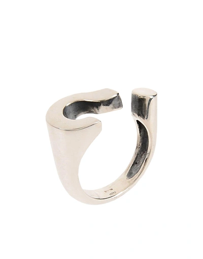 Shop Manuel Bozzi Ring In Silver