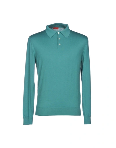 Shop Isaia Sweaters In Light Green