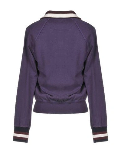 Shop Fred Perry Sweatshirts In Purple