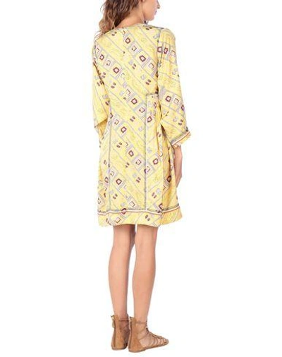 Shop Isabel Marant Short Dress In Yellow