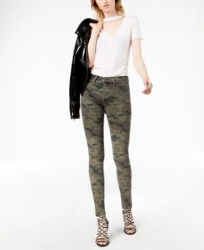 Shop Hudson Barbara High Rise Super Skinny Ankle Jean In Deployed Camo