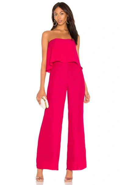 Shop Amanda Uprichard Topanga Jumpsuit In Pink. In Cerise