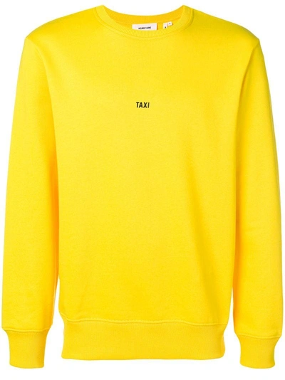 Shop Helmut Lang Taxi Sweatshirt In Yellow & Orange