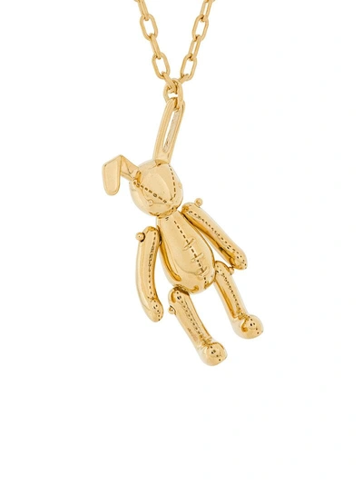 Shop Ambush Teddy Pendant Necklace In Metallic