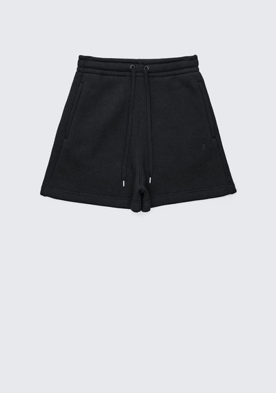 Shop Alexander Wang Exclusive Dense Fleece Shorts In Black