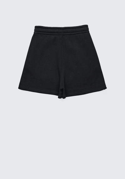 Shop Alexander Wang Exclusive Dense Fleece Shorts In Black
