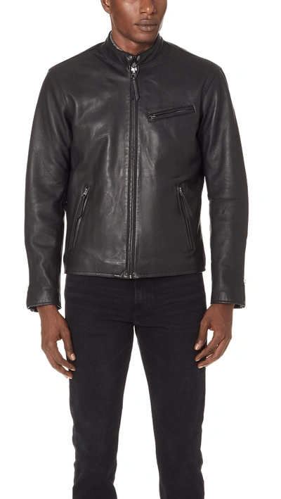 Polo ralph lauren hotsell cafe racer leather jacket