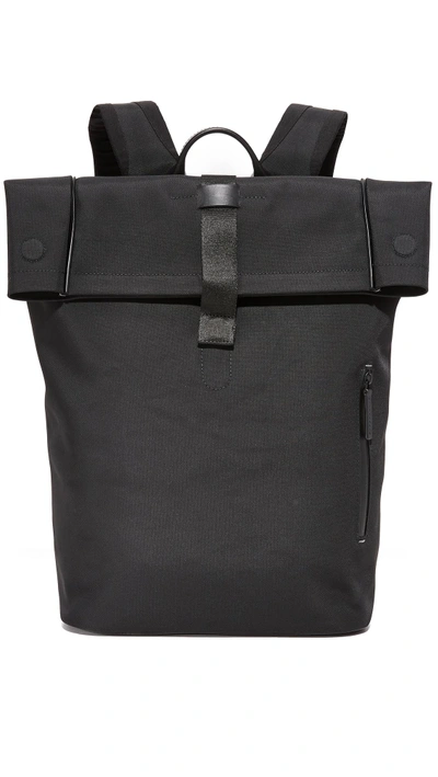 Shop Troubadour Rolltop Rucksack In Black