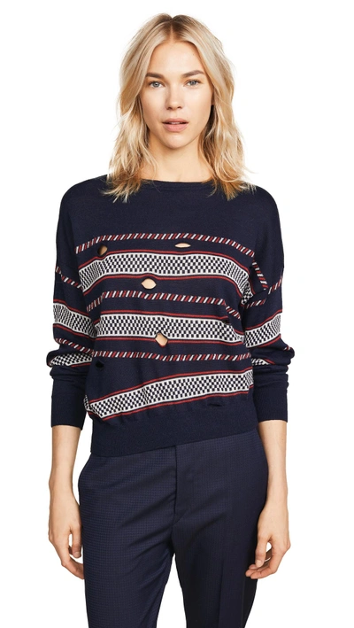 Shop Isabel Marant Étoile Casey Pullover In Midnight