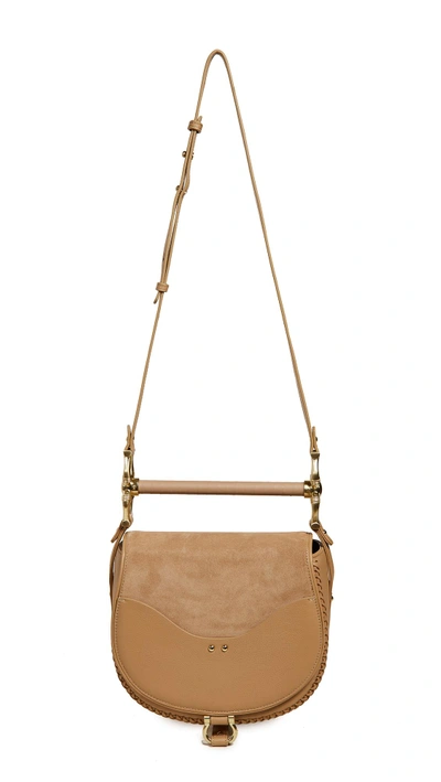 Shop Sancia Babylon Suede Bag In Pecan