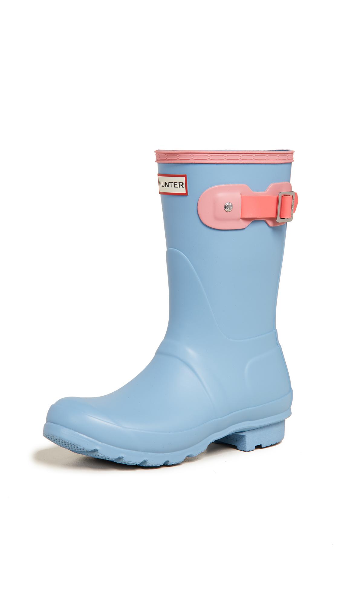 pale blue hunter wellies