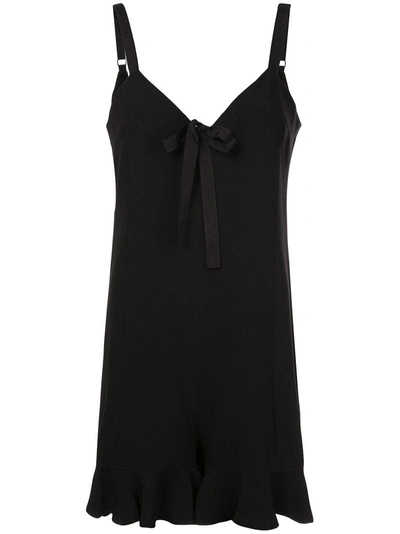 Shop Cinq À Sept Short Flared Dress In Black