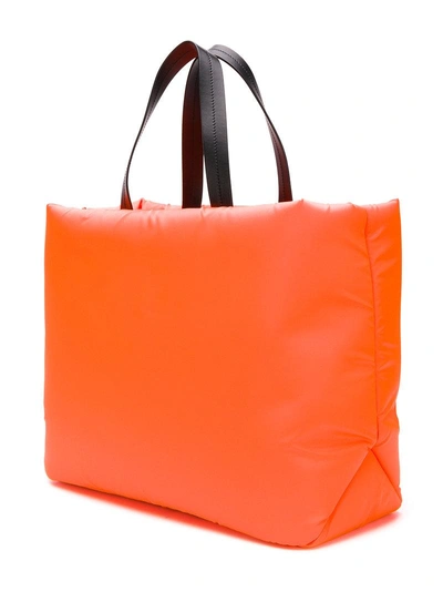 Shop Prada Medium Shopper Bag - Yellow & Orange