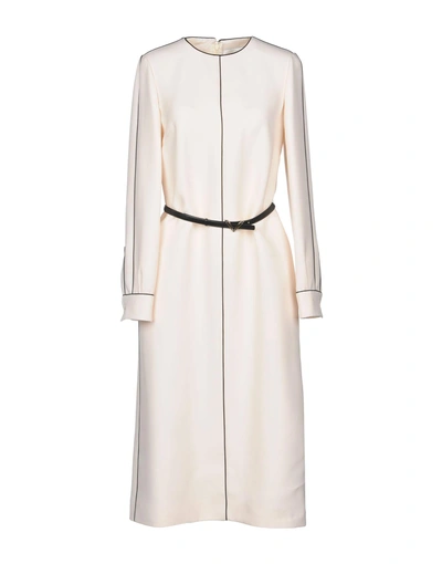 Shop Valentino 3/4 Length Dresses In Ivory