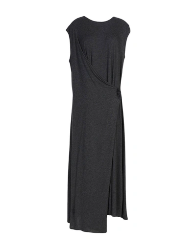 Shop Lost & Found Long Dress In Steel Grey
