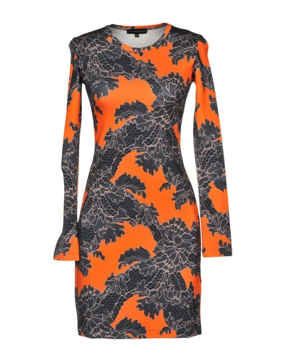 Shop Jonathan Saunders Short Dress In Orange