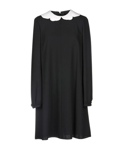 Shop Valentino Short Dress In Black
