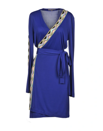 Shop Emilio Pucci Short Dress In Blue