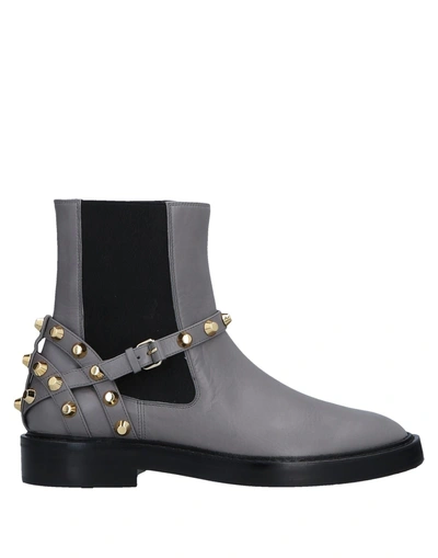Shop Balenciaga Ankle Boot In Grey