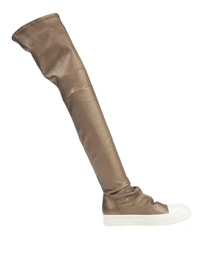 Shop Rick Owens Boots In Bronze