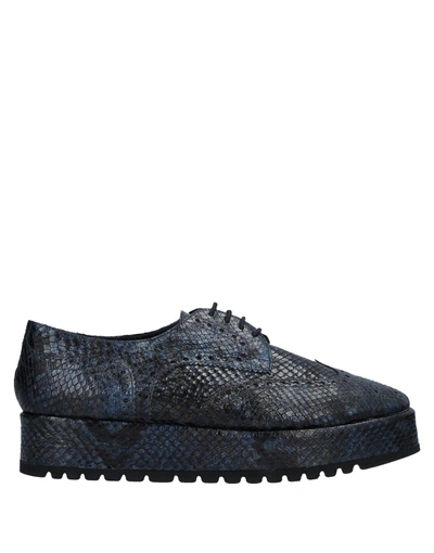 Shop Lolo Laced Shoes In Dark Blue