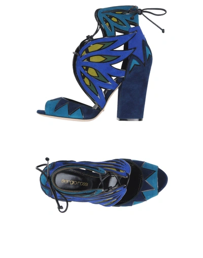 Shop Sergio Rossi Sandals In Blue