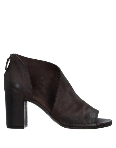 Shop Del Carlo Ankle Boot In Dark Brown