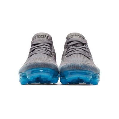 Shop Nike Grey And Blue Air Vapormax Flyknit 2 Sneakers In 004 Greymul