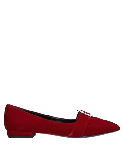 Shop Stella Luna Loafers In Red