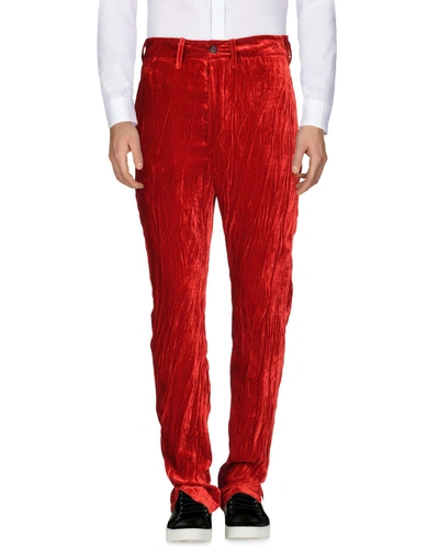 Shop Ann Demeulemeester Casual Pants In Red