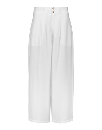 Shop Mcq By Alexander Mcqueen Casual Pants In White