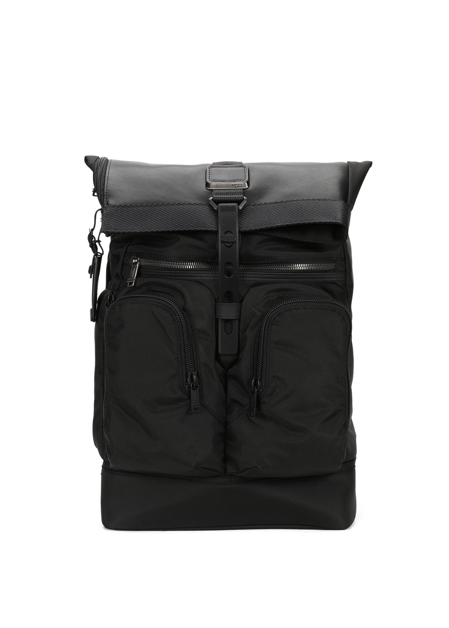tumi alpha bravo london roll top backpack