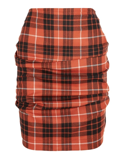 Shop Vivienne Westwood Anglomania Knee Length Skirt In Orange