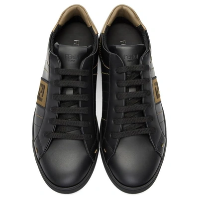 Shop Fendi Black Forever  Sneakers In F13ti.blk