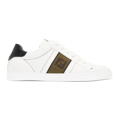 Shop Fendi White 'forever ' Sneakers