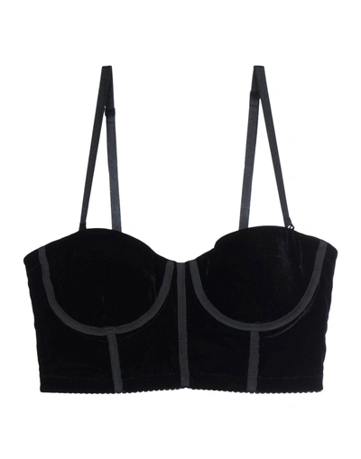 Shop Alessandra Rich Bustier In Black