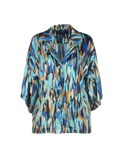 Shop Jonathan Saunders Undershirt In Turquoise