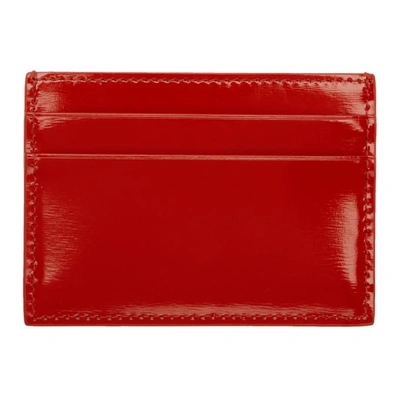 Shop Thom Browne Red Double Sided Card Holder In 600 Red