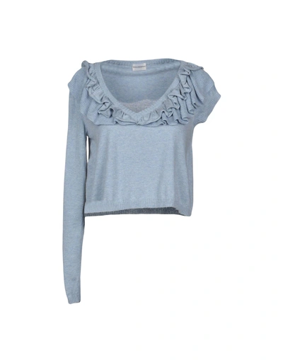 Shop Dolce & Gabbana Sweaters In Sky Blue