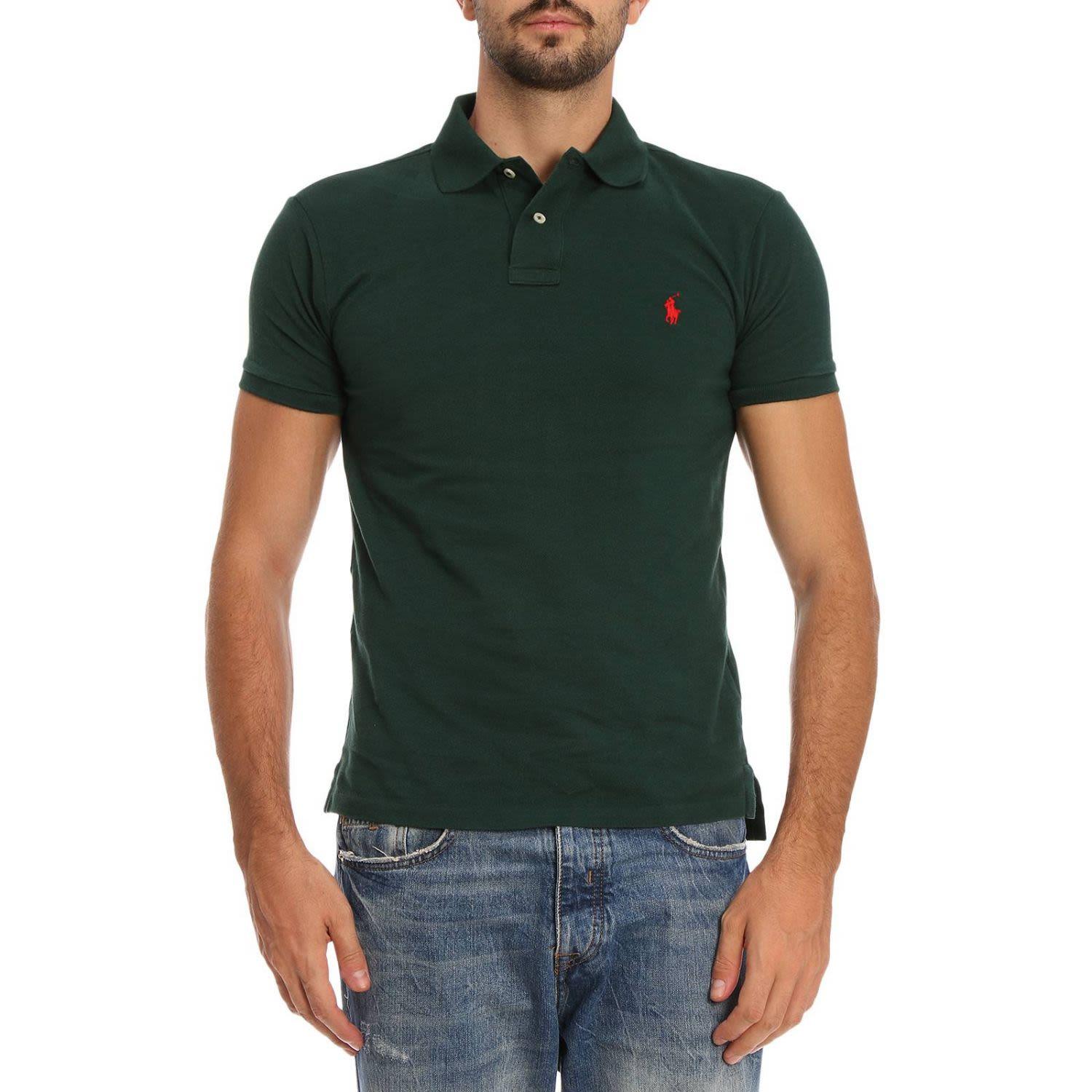 forest green ralph lauren polo shirt