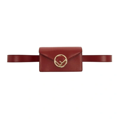 Shop Fendi Red F Is  Belt Bag In F0mvv Red