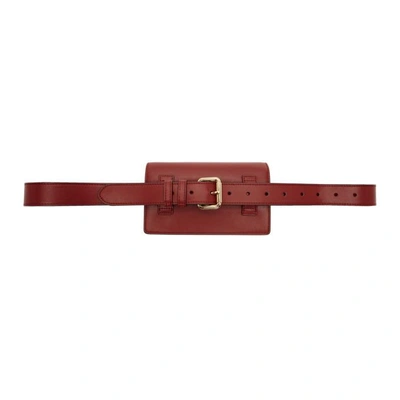 Shop Fendi Red F Is  Belt Bag In F0mvv Red