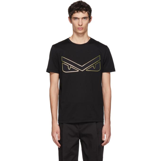 fendi gold eyes t shirt