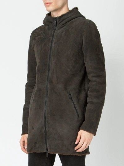 Shop Giorgio Brato Hooded Zipped Coat