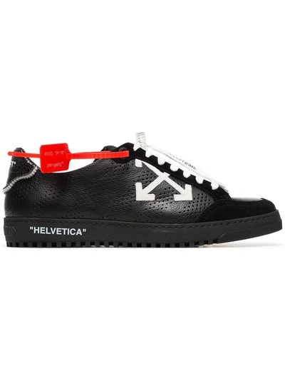 Shop Off-white Black Low 2.0 Leather Sneakers